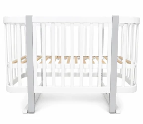 Детская кроватка Kuzea Miya White Grey на маятнике купить в Кишиневе. Фото 4