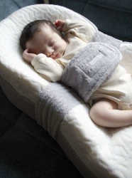 Кокон для новорожденных BabyJem Tummy My First Bed Grey купить в Кишиневе. Фото 6