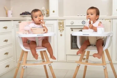 Scaun de masa 2 in 1 KikkaBoo Woody Blue cumpăra în Chișinau. Foto 9