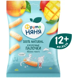 Bastonase crocante ФрутоНяня cu porumb, mar si mango (12 luni+), 20 gr cumpăra în Chișinau. Foto 5