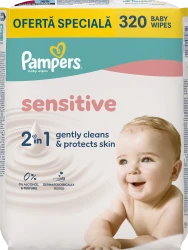 Servetele umede Pampers Sensitive, 4x80 buc. cumpăra în Chișinau. Foto 1