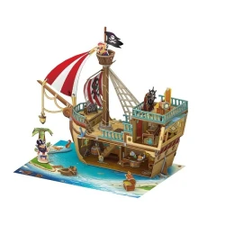Пазл 3D Cubic Fun Pirate Treasure Ship, 157 элементов купить в Кишиневе. Фото 3