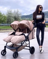 Carucior pentru gemeni Moni Rome Grey cumpăra în Chișinau. Foto 11