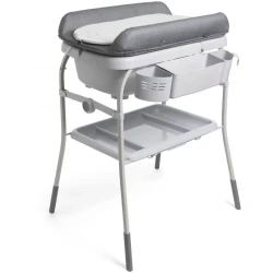 Cada cu suport și salteluță de înfășat Chicco Cuddle&Bubble Graphite Melange, 82 cm cumpăra în Chișinau