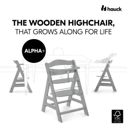 Стул для кормления Hauck Alpha+ White w Pad Rainbow купить в Кишиневе. Фото 2