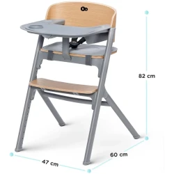 Scaun pentru hranire 4 in 1 KinderKraft Livy and Calmee Grey Wood cumpăra în Chișinau. Foto 8