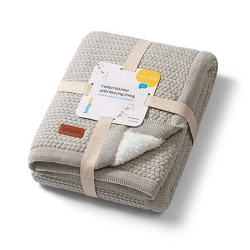Păturică BabyOno Cotton & Fleecing Lining Grey, 75×100 cm cumpăra în Chișinau. Foto 3