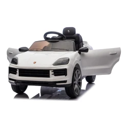 Mașină electrică pentru copii KidsCar Porsche Cayenne E-Hybrid Coupe, 12V7Ah, 2 motoare de 25W, albă cumpăra în Chișinau. Foto 2