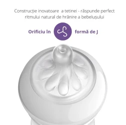 Пластиковая бутылка Philips Avent Natural Response голубая (1+ мес.), 260 мл купить в Кишиневе. Фото 3