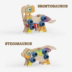 Конструктор Quercetti Play Bio Wood Dino, 24 элемента купить в Кишиневе. Фото 5