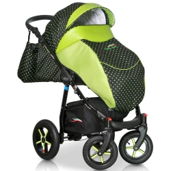 Коляска 3 в 1 Verdi Pepe Eco Green Dots купить в Кишиневе. Фото 3