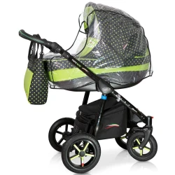 Коляска 3 в 1 Verdi Pepe Eco Green Dots купить в Кишиневе. Фото 4