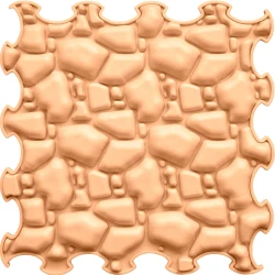 Covoraș ortopedic pentru copii Ortoto Puzzle Sensory & Calm Pastel, 30×30 cm, 8 buc. cumpăra în Chișinau. Foto 2