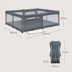 Манеж Lionelo Florence XL Easy Fold Grey Graphite купить в Кишиневе. Фото 12