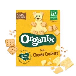 Biscuiți Organix Mini Cheese Crackers (12 luni+), 4x20 g cumpăra în Chișinau. Foto 1