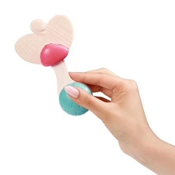 Погремушка BabyOno Leaf Beige с прорезывателем для зубов купить в Кишиневе. Фото 2