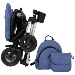 Детский трицикл QPlay Nova Plus Rubber Blue купить в Кишиневе. Фото 2