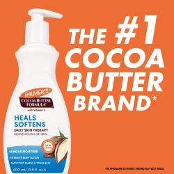 Loțiune de corp pentru piele aspră și uscată Palmers Cocoa Butter Heals & Softens, 400 ml cumpăra în Chișinau. Foto 4