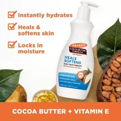 Loțiune de corp pentru piele aspră și uscată Palmers Cocoa Butter Heals & Softens, 400 ml cumpăra în Chișinau. Foto 3