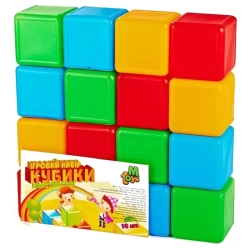 Кубики M-Toys Цветные, 16 шт. купить в Кишиневе. Фото 1