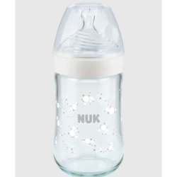 Бутылочка стеклянная NUK Nature Sense 240 мл  купить в Кишиневе. Фото 7