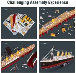 Пазл 3D Cubic Fun Titanic, 266 элементов купить в Кишиневе. Фото 5