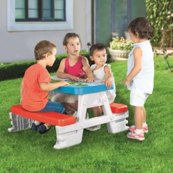 Masuta cu 2 scaune incorporate Dolu Fisher-Price Albastru Rosu cumpăra în Chișinau. Foto 2