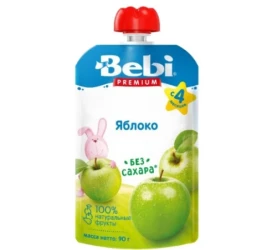 Пюре Bebi Premium Яблоко (4 мес+), 90 г купить в Кишиневе. Фото 1