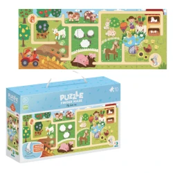 Puzzle Dodo, labirint, Călătoria mea prin fermă, 10 elemente cumpăra în Chișinau. Foto 1