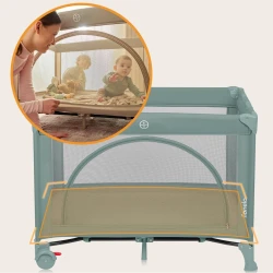 Кроватка манеж Lionelo Laura Green Sage купить в Кишиневе. Фото 9
