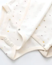 Боди с длинным рукавом BabyCosy Organic Ivory & Beige, 2 шт. (6-9М) купить в Кишиневе. Фото 3