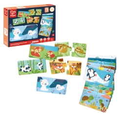 Puzzle educativ Hape Potrivește perechea – Animale și pui, 36 elemente cumpăra în Chișinau. Foto 1