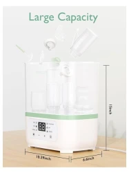 Sterilizator si uscator de biberoane Momcozy 8 in 1 White cumpăra în Chișinau. Foto 10