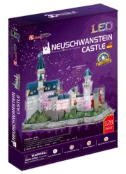 3D-пазл Cubic Fun Замок Нойшванштайн с LED-подсветкой, 128 элементов купить в Кишиневе. Фото 3