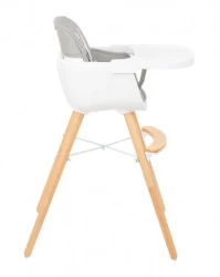 Scaun de masa 2 in 1 KikkaBoo Woody Grey cumpăra în Chișinau. Foto 3