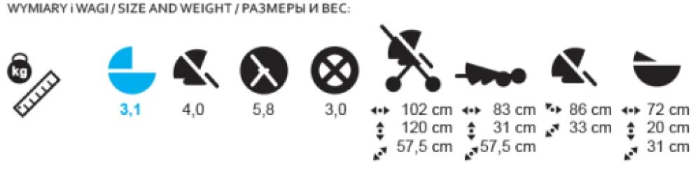 Carucior 3 in 1 Adamex Mobi Air Lux Grey cumpăra în Chișinau. Foto 18