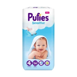 Scutece Pufies Sensitive 4 (9-14 kg), 56 buc. cumpăra în Chișinau. Foto 1