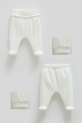 Штанишки Caramell Beauty Girl Ivory, 2 шт. (6-9М) купить в Кишиневе. Фото 1
