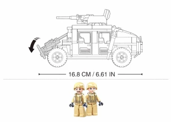 Конструктор Sluban ModelBricks Hummer H2, 265 элементов купить в Кишиневе. Фото 5