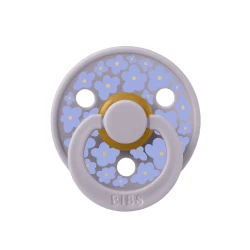 Suzetă rotundă din latex Bibs Jasmine Field Fossil Grey, 6-18 luni cumpăra în Chișinau. Foto 1