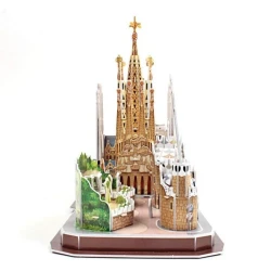 Puzzle 3D Cubic Fun Barcelona, 186 elemente cumpăra în Chișinau. Foto 4