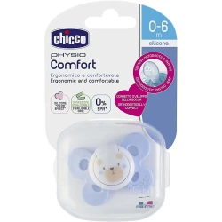 Suzeta ortodontica din silicon Chicco Physio Comfort Blue, 0-6 luni cumpăra în Chișinau. Foto 3