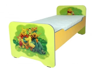 Детская кровать Tisam Winnie-the-Pooh Green & Yellow, 143x63 см купить в Кишиневе. Фото 2