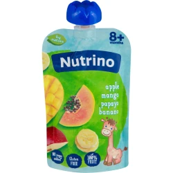 Пюре Nutrino из яблока-манго-папайи-банана (8 мес+), 100 г купить в Кишиневе. Фото 2