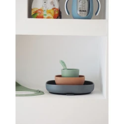 Набор столовый силиконовый Beaba 4 шт Mineral купить в Кишиневе. Фото 3