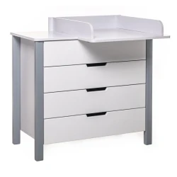 Комод-пеленальный столик Eucalyptus Karol90 White+Gray купить в Кишиневе. Фото 2