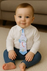 Inel gingival BabyJem Scarf & Tie Blue cumpăra în Chișinau. Foto 3