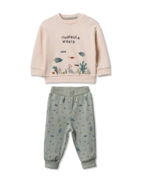 Set din 2 piese BabyCosy Green & Ecru (18-24L) cumpăra în Chișinau. Foto 1