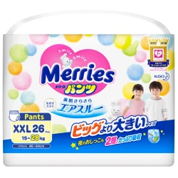 Подгузники-трусики Merries 6 (15-28 кг), 26 шт купить в Кишиневе. Фото 1