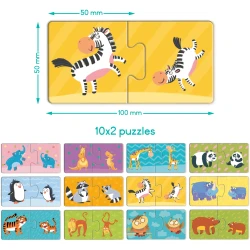 Puzzle educativ Dodo DUO Mothers and babies, 24 elemente cumpăra în Chișinau. Foto 5